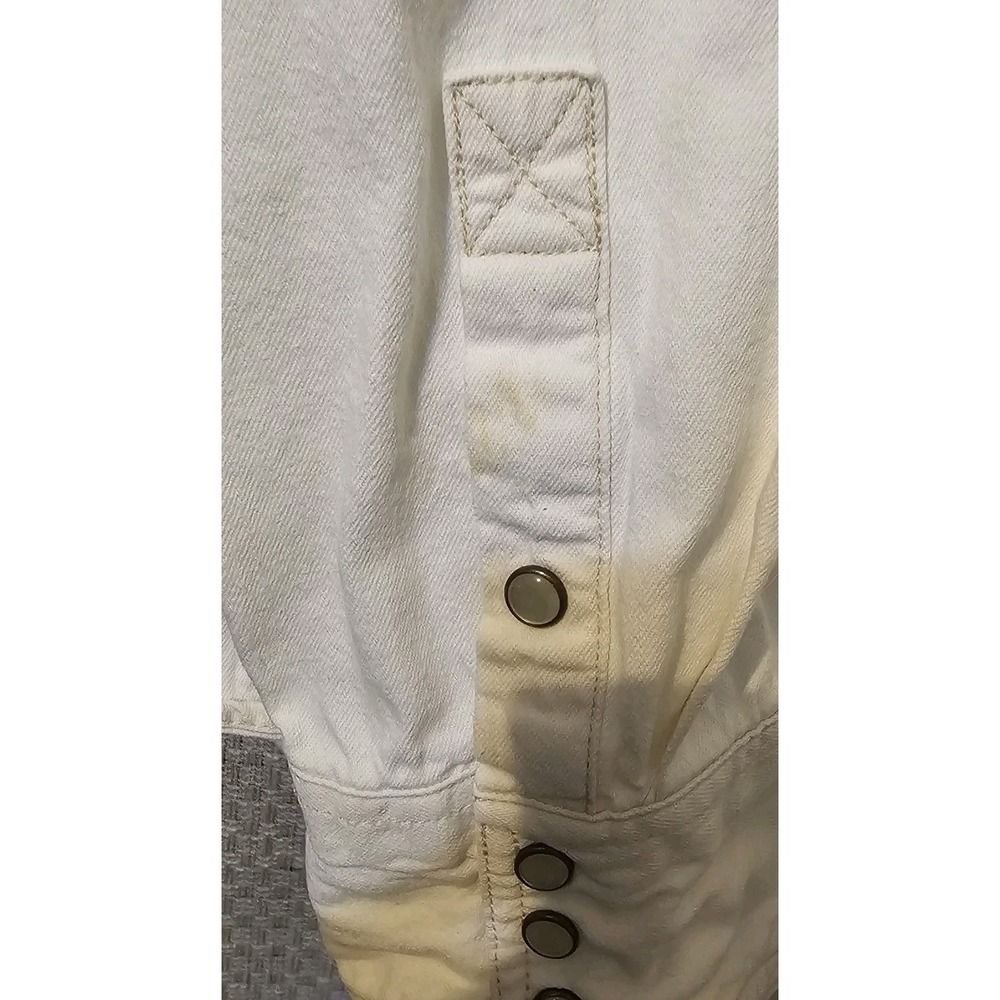 Tecovas Men's Size 3XL Long Sleeve Pearl Snap Shirt White Western Rodeo Cowboy - Picture 4 of 7
